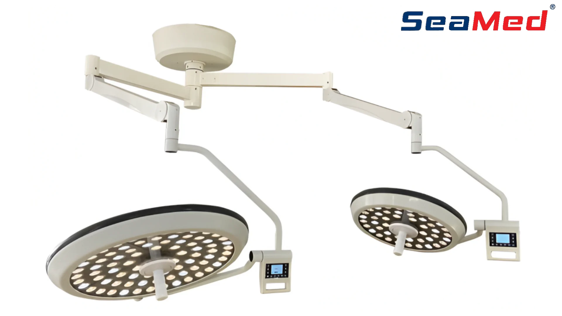 SEAMED LED-7050 DOUBLE HEAD SURGERY LAMP WITH CAMERA